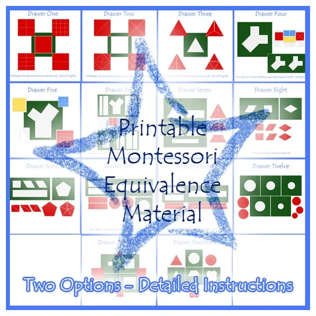 Montessori Equivalence Frames - Printable Edition