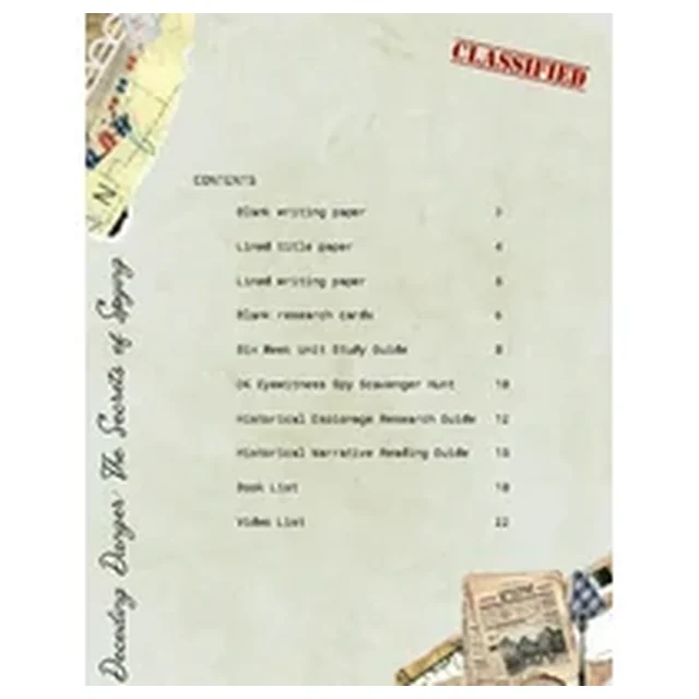 Decoding Danger: The Secrets of Spying Unit Study