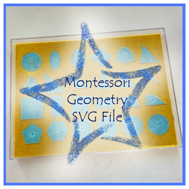 Montessori Geometric Cabinet Puzzle - SVG File