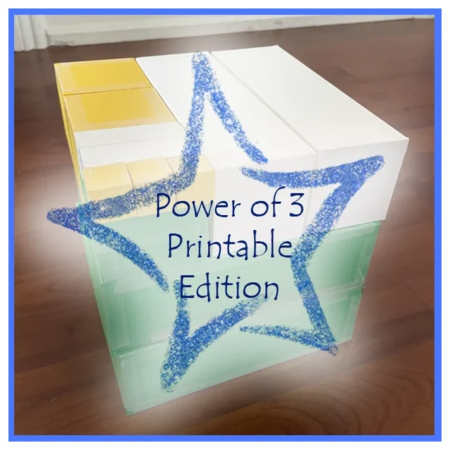 Montessori Power of 3 Cube - Printable Edition