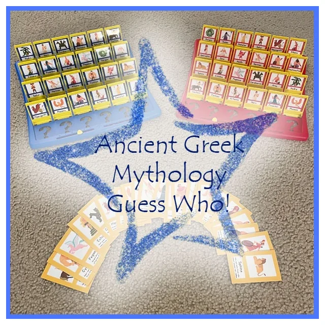 Ancient Greece Gods and Goddesses Guess Who Cards (Classic Edition)