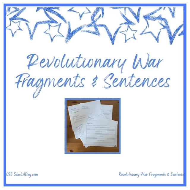 TWR - Fragments & Sentences - American Revolution