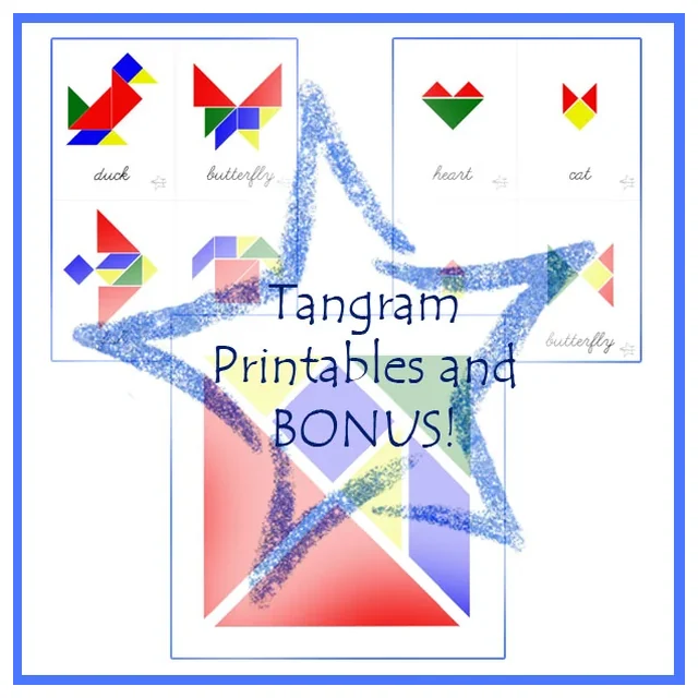 Tangram Printable, Cards, and BONUS!