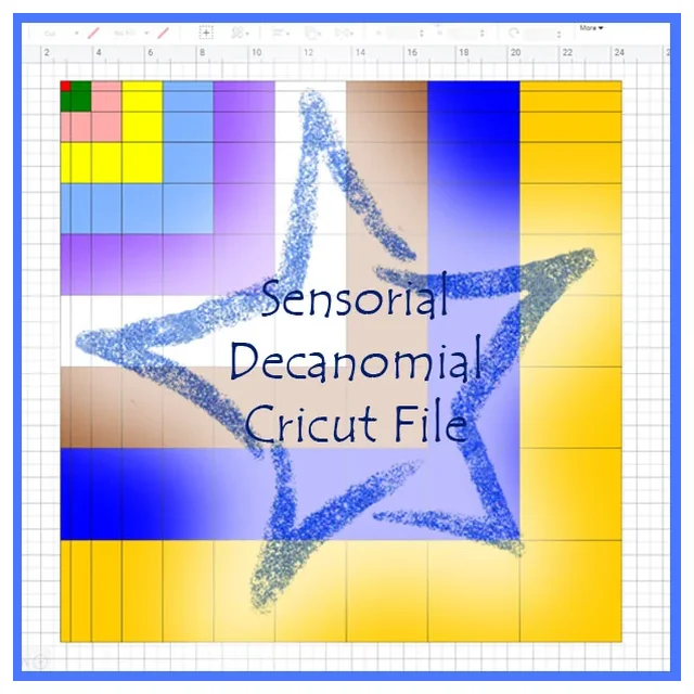 Montessori Sensorial Decanomial Cricut/SVG File