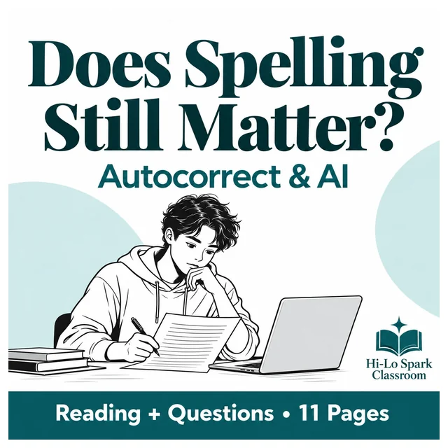 Does Spelling Still Matter? Autocorrect & AI Reading Comprehension