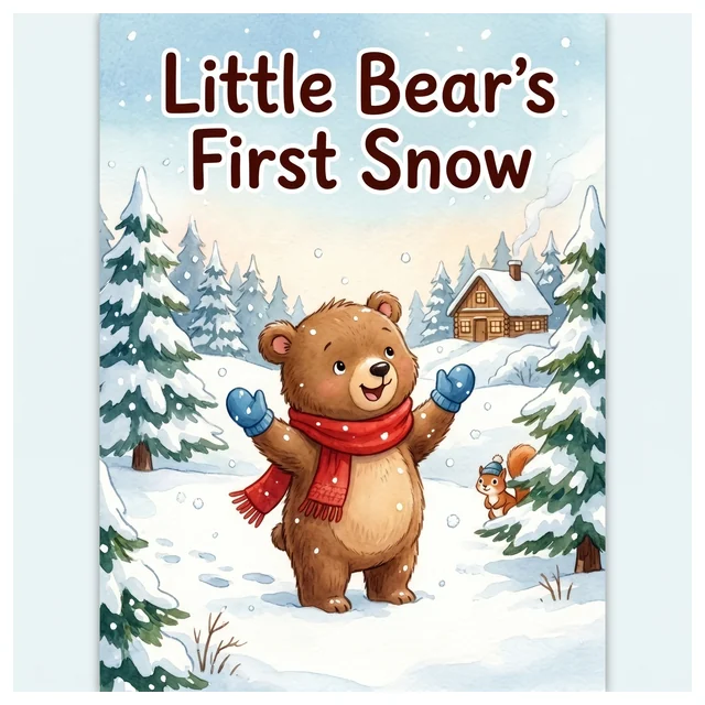 Little Bear's First Snow | Winter Storybook for Kindergarten & Pre-K