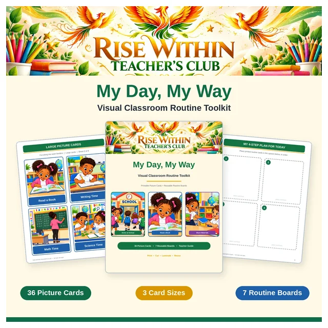 My Day, My Way | Visual Classroom Routine Toolkit | 36 Picture Cards + 7 Routine Boards