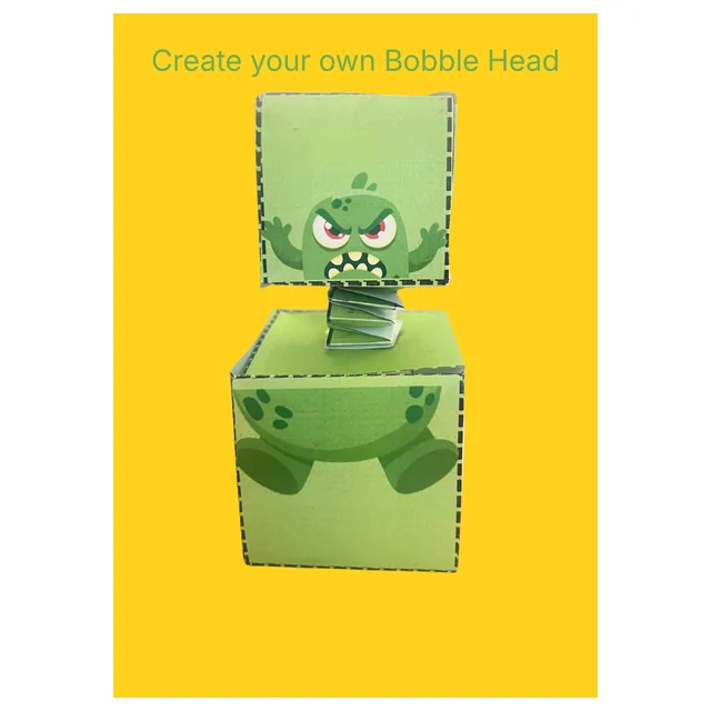 Create your own Bobble Head - Art, craft, fast finisher, relief activities