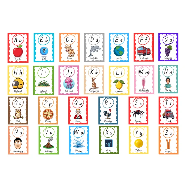 Alphabet Tracing Worksheets (3 Sheets) & Deskmat