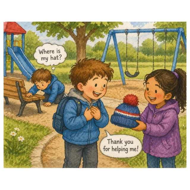 Grade 1 to 2 Reading Comprehension Quiz - The Lost Hat - Supported Learning Quiz