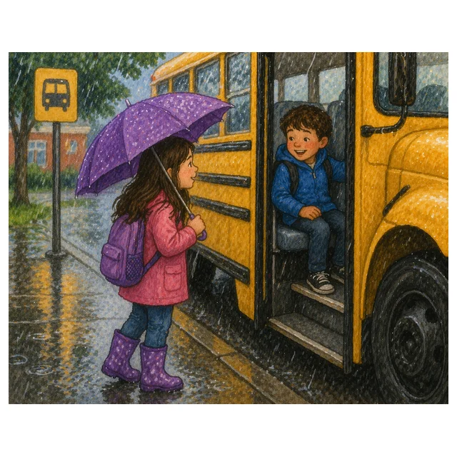 Grade 3 Reading Comprehension Quiz - The Rainy Bus Ride - Supported Learning Quiz