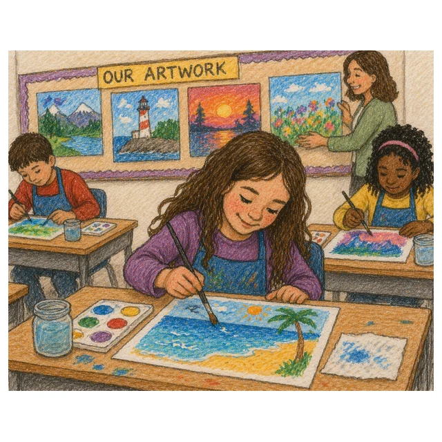 Grade 3 Reading Comprehension Quiz - The Art Project - Supported Learning Quiz