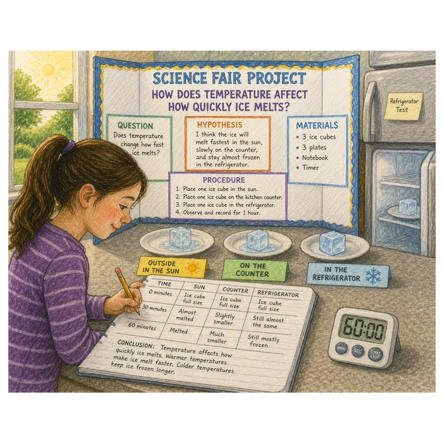Grade 4 Reading Comprehension Quiz - The Science Fair Project - Supported Learning Quiz