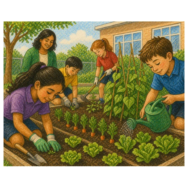 Grade 4 Reading Comprehension Quiz - The School Garden - Supported Learning Quiz
