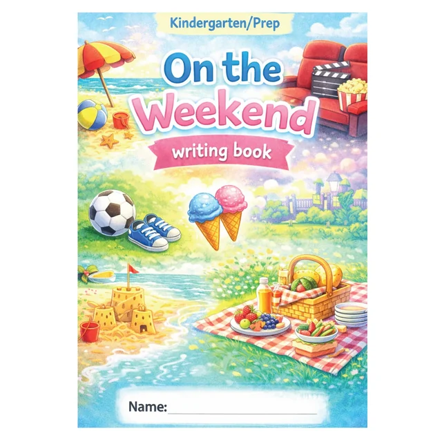 On the Weekend - Writing Book - Prep/Kindergarten - Full year writing activity