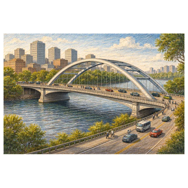 Grade 5 to 6 Reading Comprehension Quiz - The City Bridge - Supported Learning Quiz