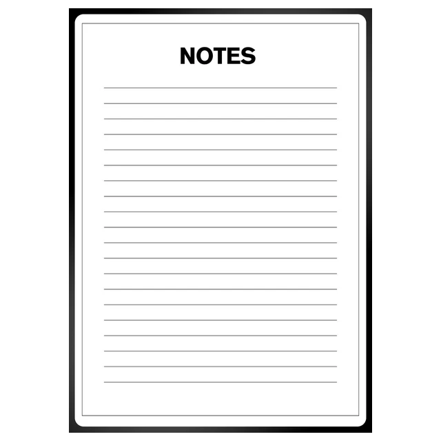 Free Notes Page | Printable Student Planner Sheet