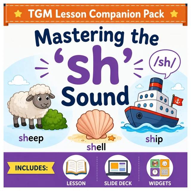Mastering the 'sh' Sound – TGM Lesson Companion Pack