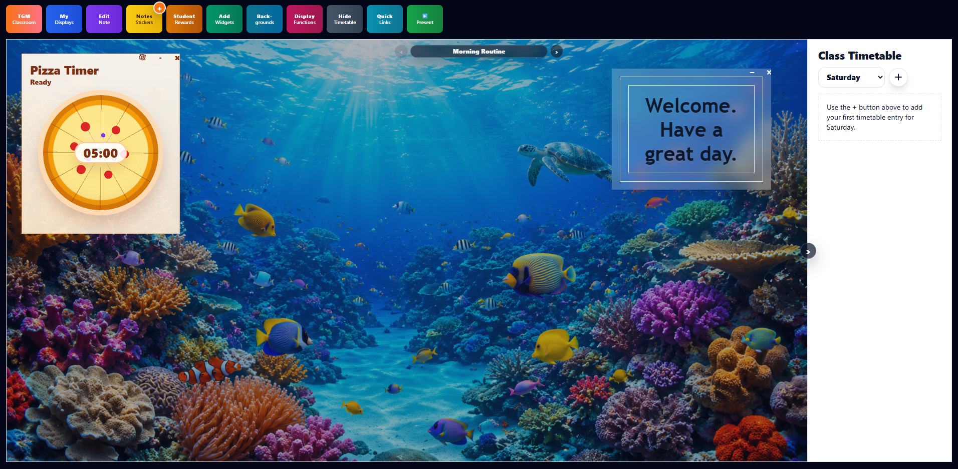 TGM Classroom Display example 2
