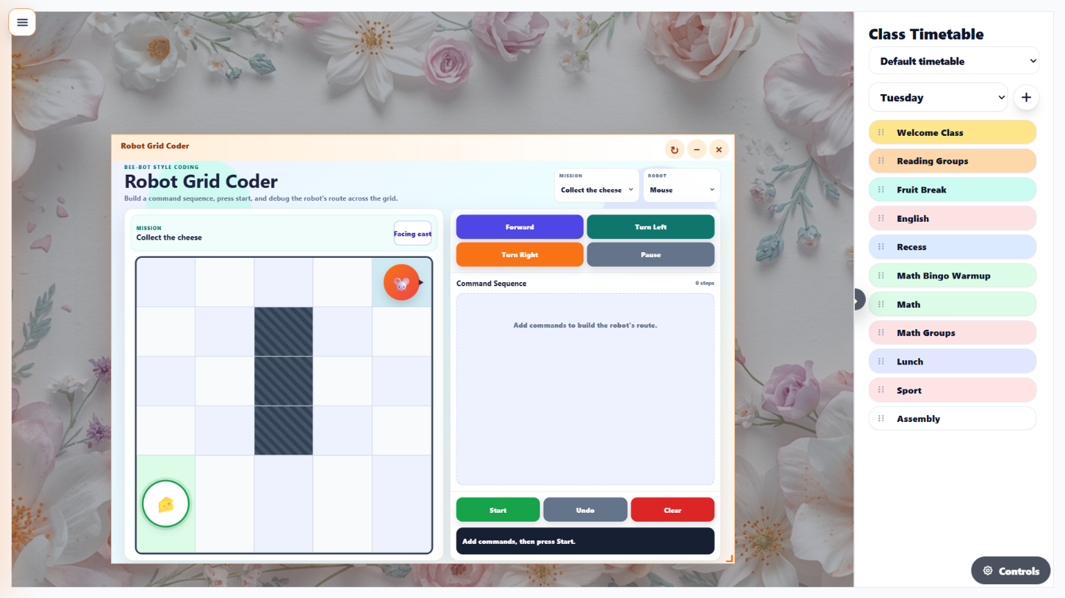 Another Lesson Editor setup example
