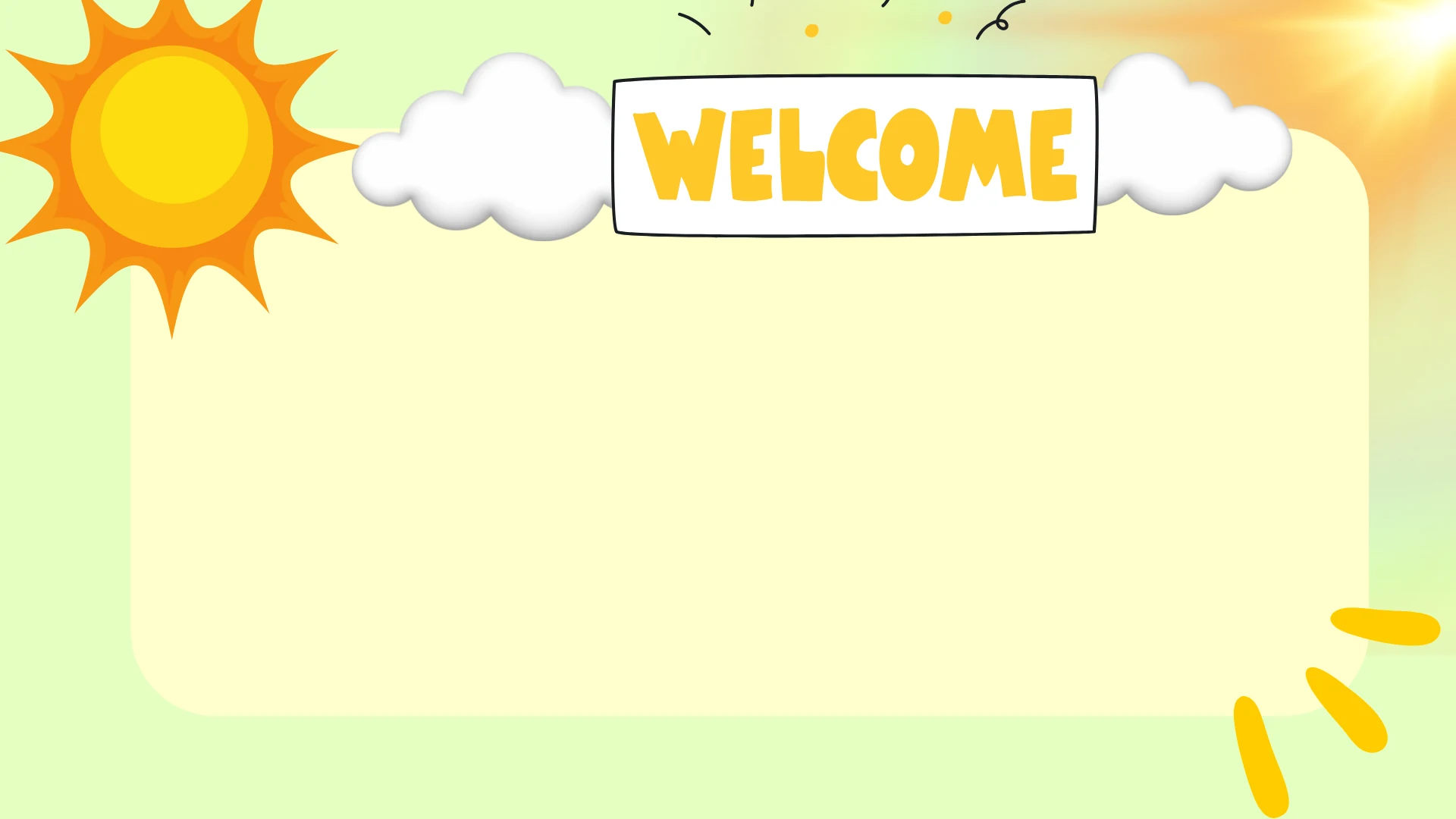 Preview of the Welcome 2 classroom display